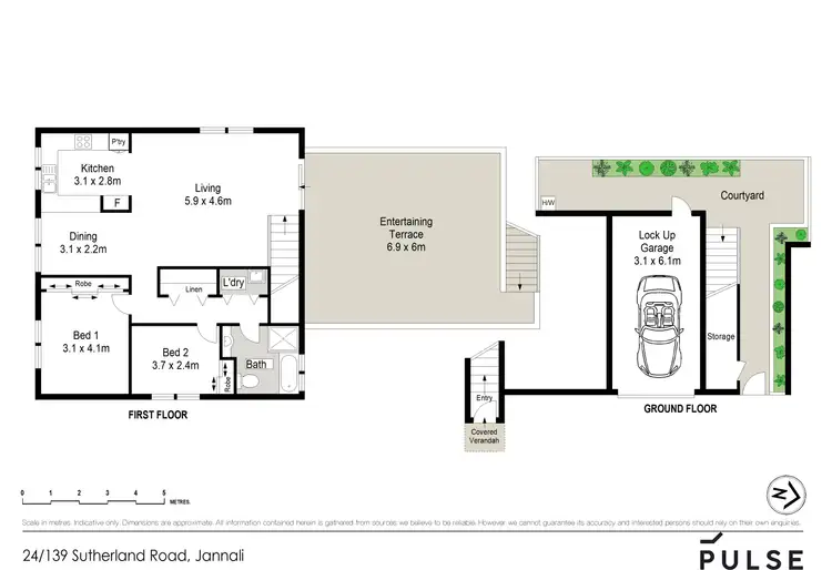 Floorplan of Homely villa listing, 24/139 Sutherland Road, Jannali NSW 2226