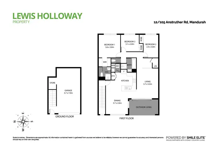 Floorplan of Homely apartment listing, Level 2/12/105 Anstruther Road, Mandurah WA 6210