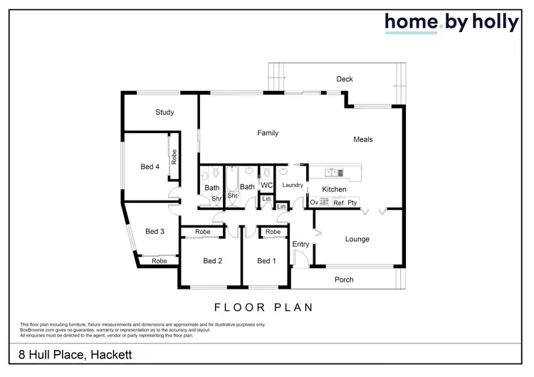 Floorplan of Homely house listing, 8 Hull Place, Hackett ACT 2602