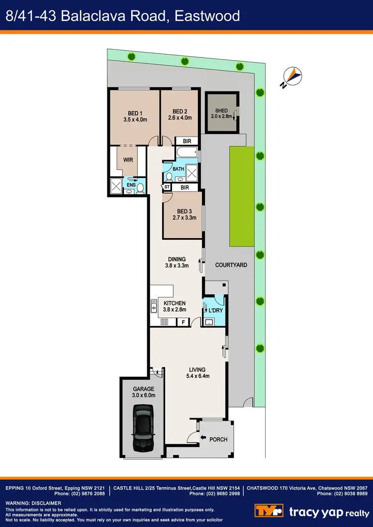 Floorplan of Homely villa listing, 8/41-43 Balaclava Road, Eastwood NSW 2122