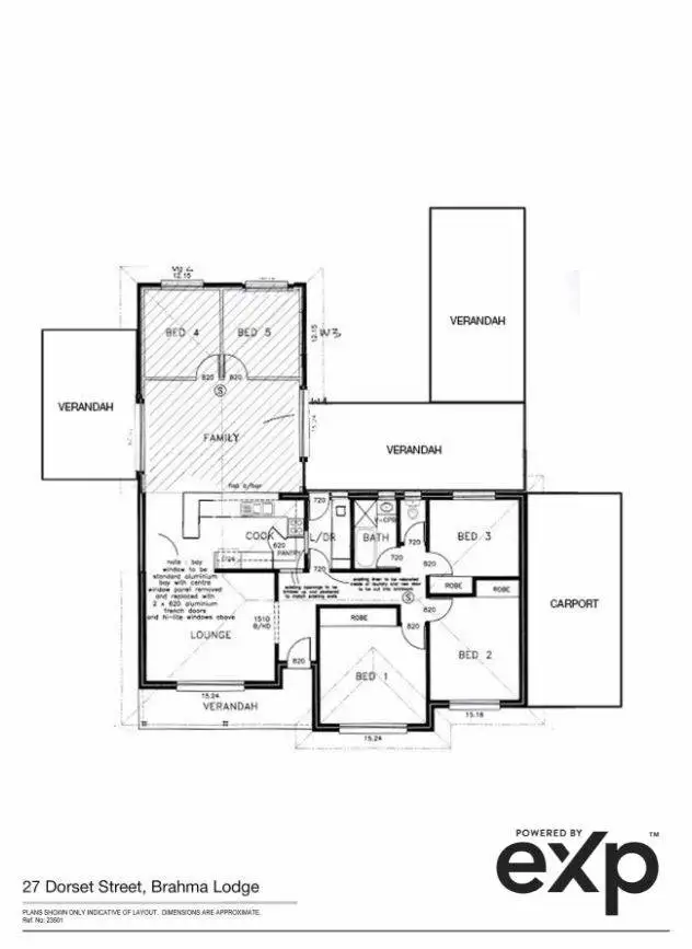 Floorplan of Homely house listing, 27 Dorset Street, Brahma Lodge SA 5109