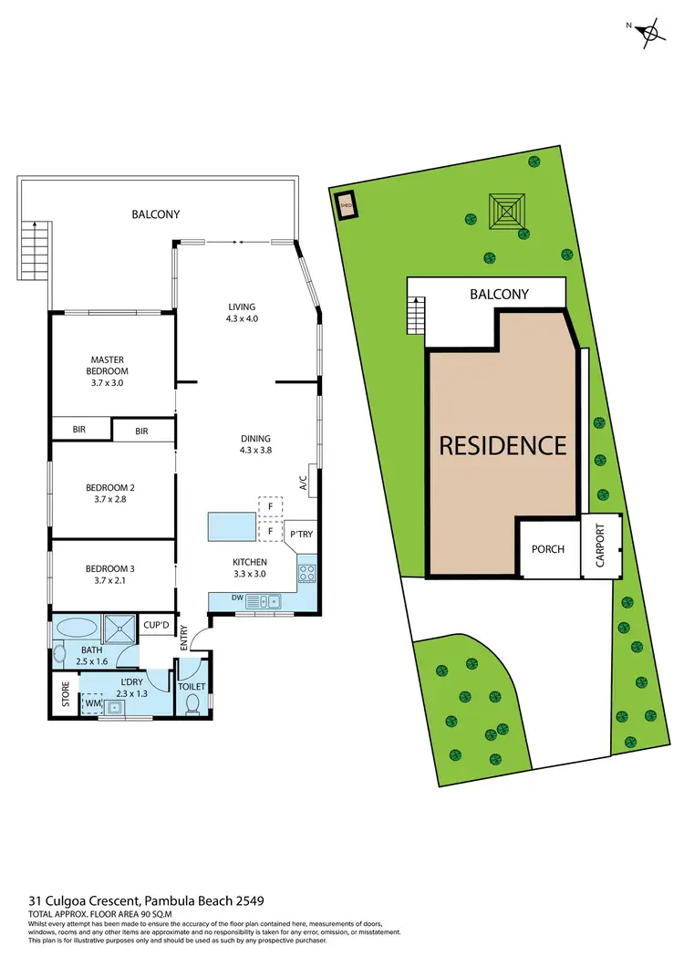 Floorplan of Homely house listing, 31 Culgoa Crescent, Pambula Beach NSW 2549