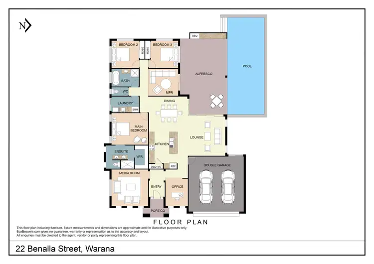 Floorplan of Homely house listing, 22 Benalla Street, Warana QLD 4575