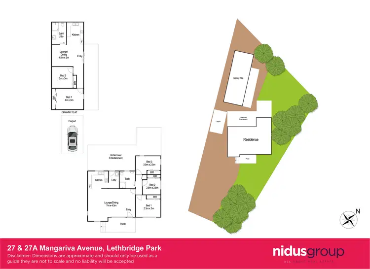 Floorplan of Homely house listing, 27 & 27A Mangariva Avenue, Lethbridge Park NSW 2770