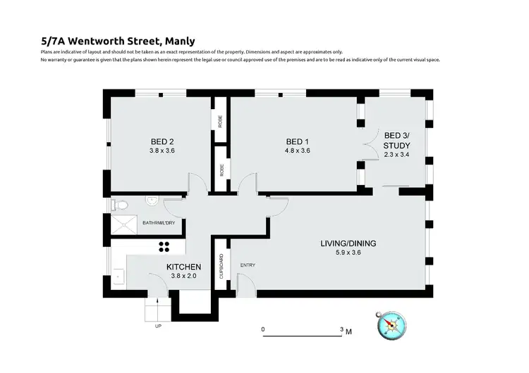 Floorplan of Homely apartment listing, 5/7a Wentworth Street, Manly NSW 2095