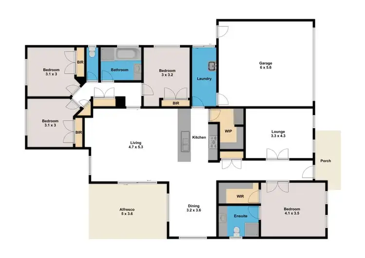 Floorplan of Homely house listing, 7 Shae Crescent, Drouin VIC 3818
