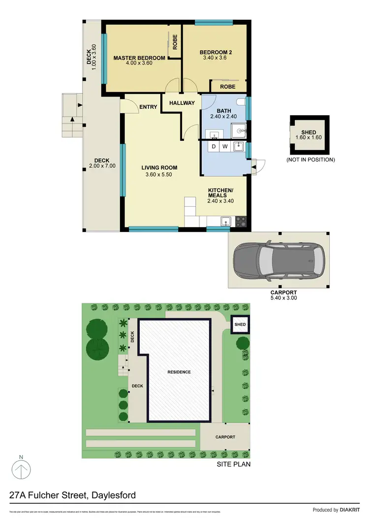 Floorplan of Homely house listing, 27A Fulcher Street, Daylesford VIC 3460