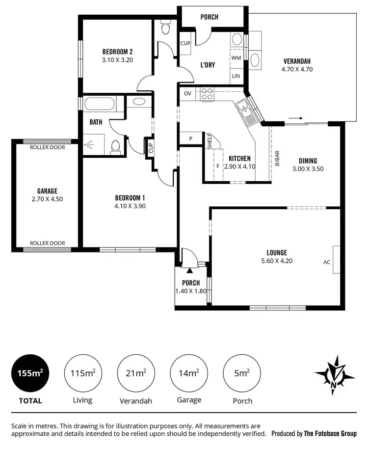 Floorplan of Homely unit listing, 2/49 Seaton Terrace, Seaton SA 5023
