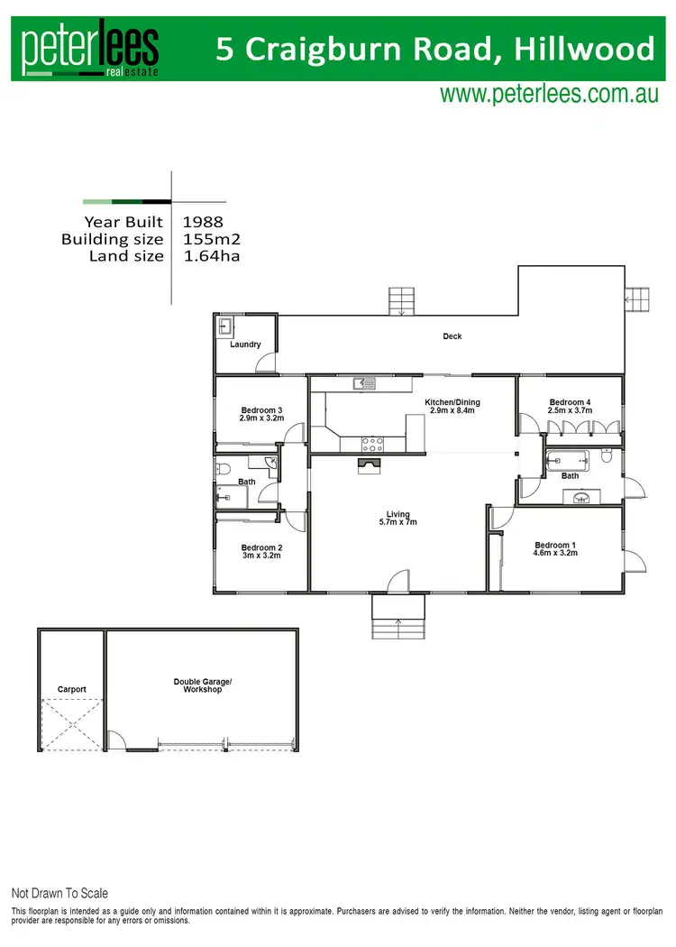 Floorplan of Homely house listing, 5 Craigburn Road, Hillwood TAS 7252