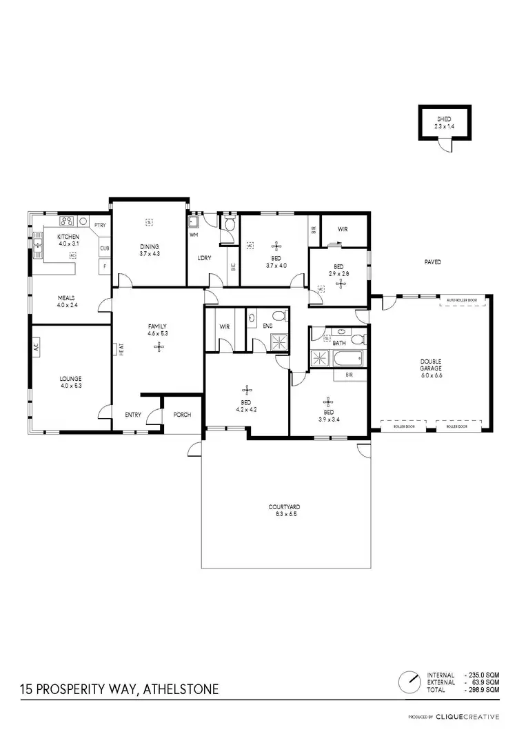 Floorplan of Homely house listing, 15 Prosperity Way, Athelstone SA 5076