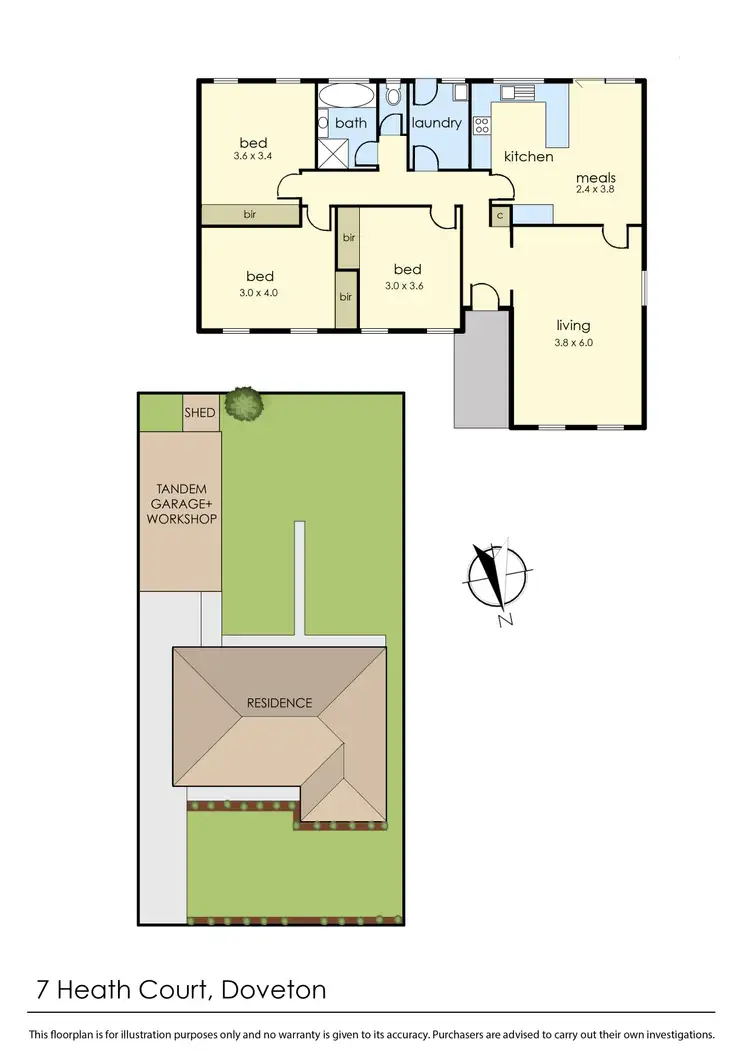 Floorplan of Homely house listing, 7 Heath Court, Doveton VIC 3177