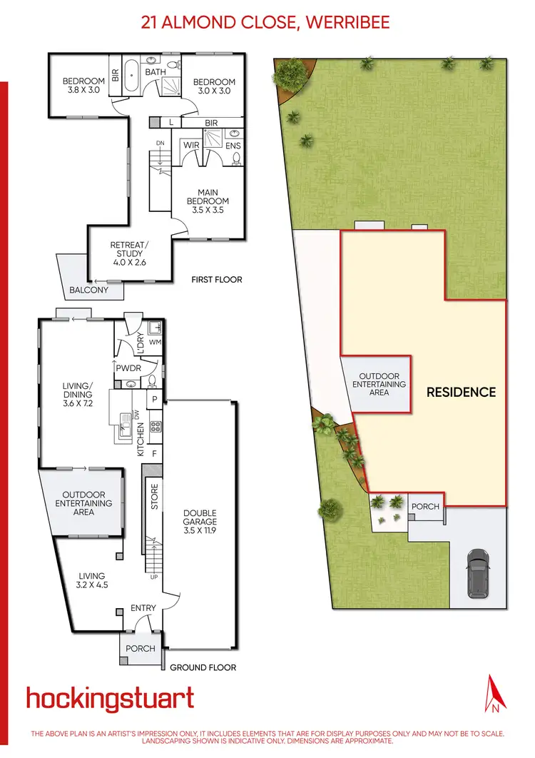 Floorplan of Homely house listing, 21 Almond Close, Werribee VIC 3030