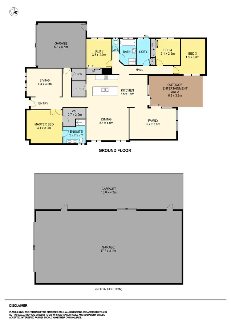 Floorplan of Homely house listing, 108 Taemore Close, Haddon VIC 3351