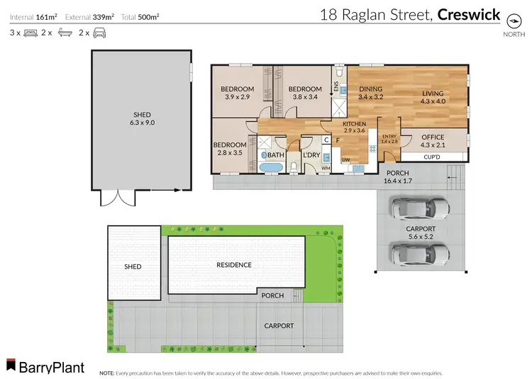 Floorplan of Homely house listing, 18 Raglan Street, Creswick VIC 3363