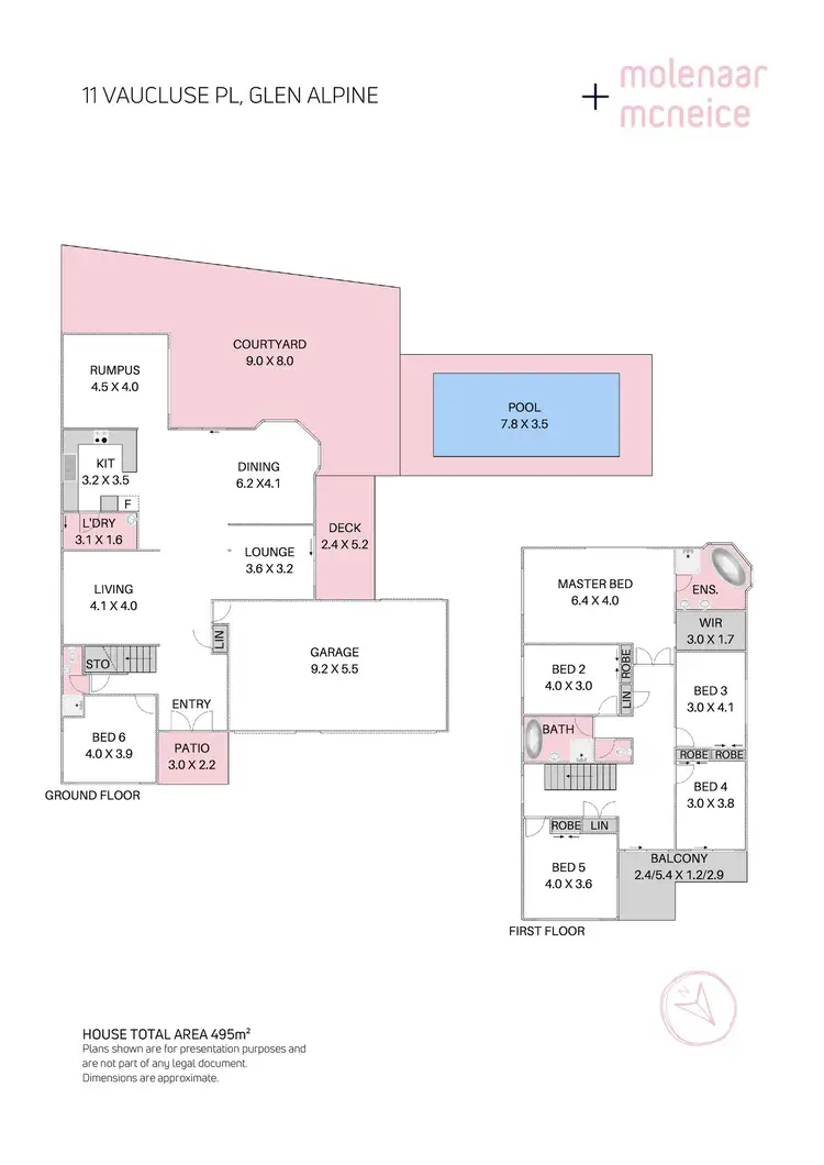 Floorplan of Homely house listing, 11 Vaucluse Place, Glen Alpine NSW 2560