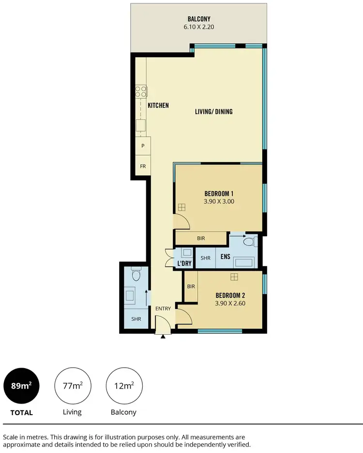 Floorplan of Homely apartment listing, 206/271-281 Gouger Street, Adelaide SA 5000