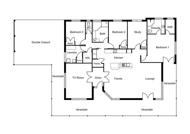 Floorplan of Homely house listing, 21 Sleaford Drive, Gelorup WA 6230