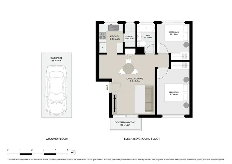 Floorplan of Homely apartment listing, 20/5 Grace Campbell Crescent, Hillsdale NSW 2036