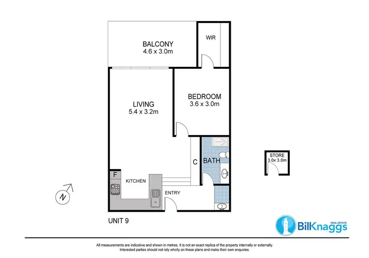 Floorplan of Homely unit listing, 9/8 Princeton Avenue, Adamstown Heights NSW 2289