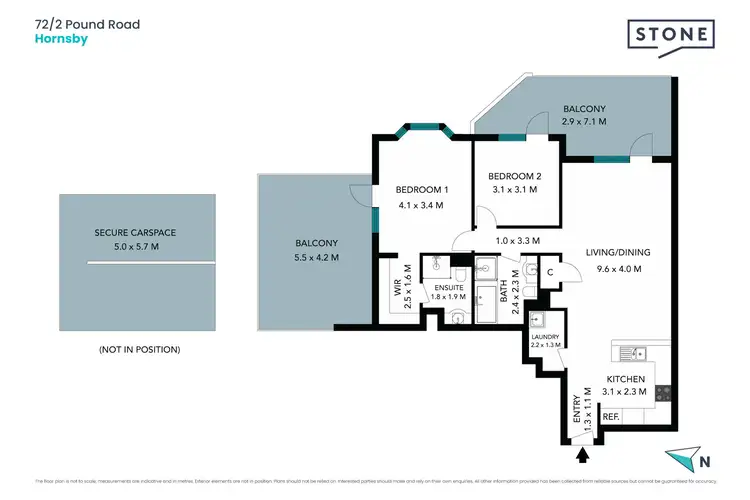 Floorplan of Homely apartment listing, 72/2 Pound Road, Hornsby NSW 2077