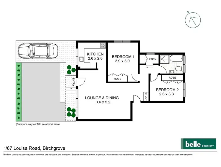 Floorplan of Homely apartment listing, 1/67 Louisa Road, Birchgrove NSW 2041