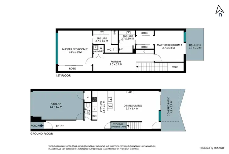Floorplan of Homely townhouse listing, 18 Sharp Circuit, Mill Park VIC 3082