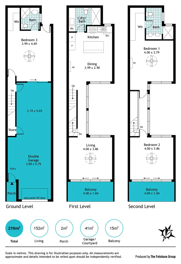 Floorplan of Homely townhouse listing, 21 Henry Street, Tonsley SA 5042
