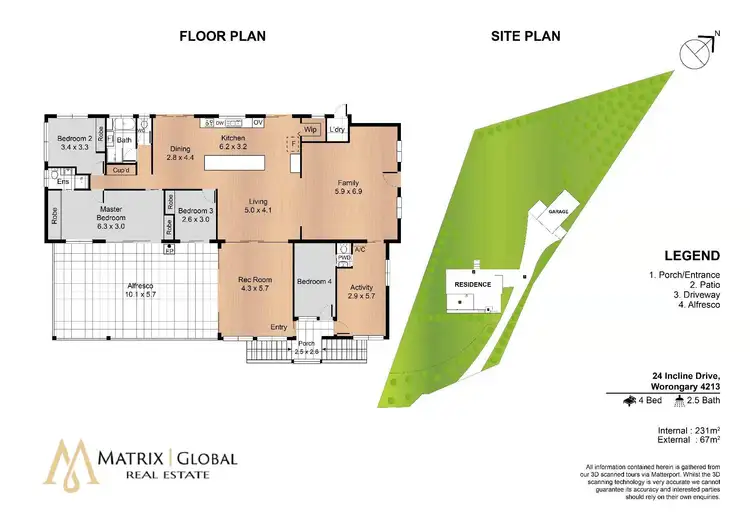 Floorplan of Homely house listing, 24 Incline Drive, Worongary QLD 4213