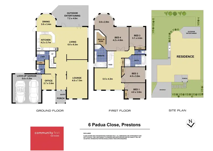 Floorplan of Homely house listing, 6 Padua Close, Prestons NSW 2170