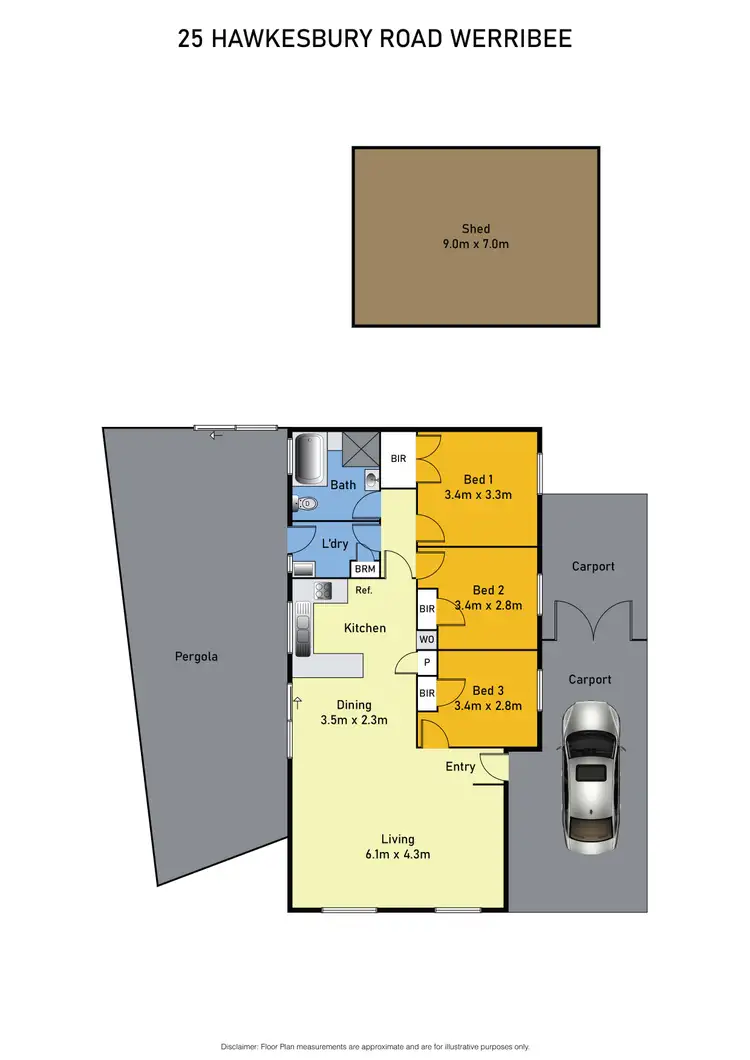 Floorplan of Homely house listing, 25 Hawkesbury Road, Werribee VIC 3030