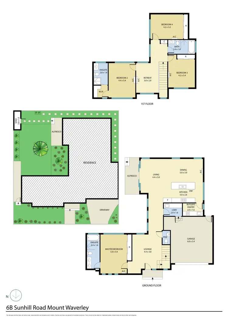 Floorplan of Homely townhouse listing, 6B Sunhill Road, Mount Waverley VIC 3149