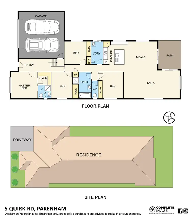 Floorplan of Homely house listing, 5 Quirk Road, Pakenham VIC 3810