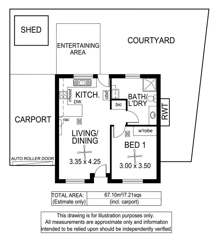 Floorplan of Homely unit listing, 64 Mary Street, Largs Bay SA 5016