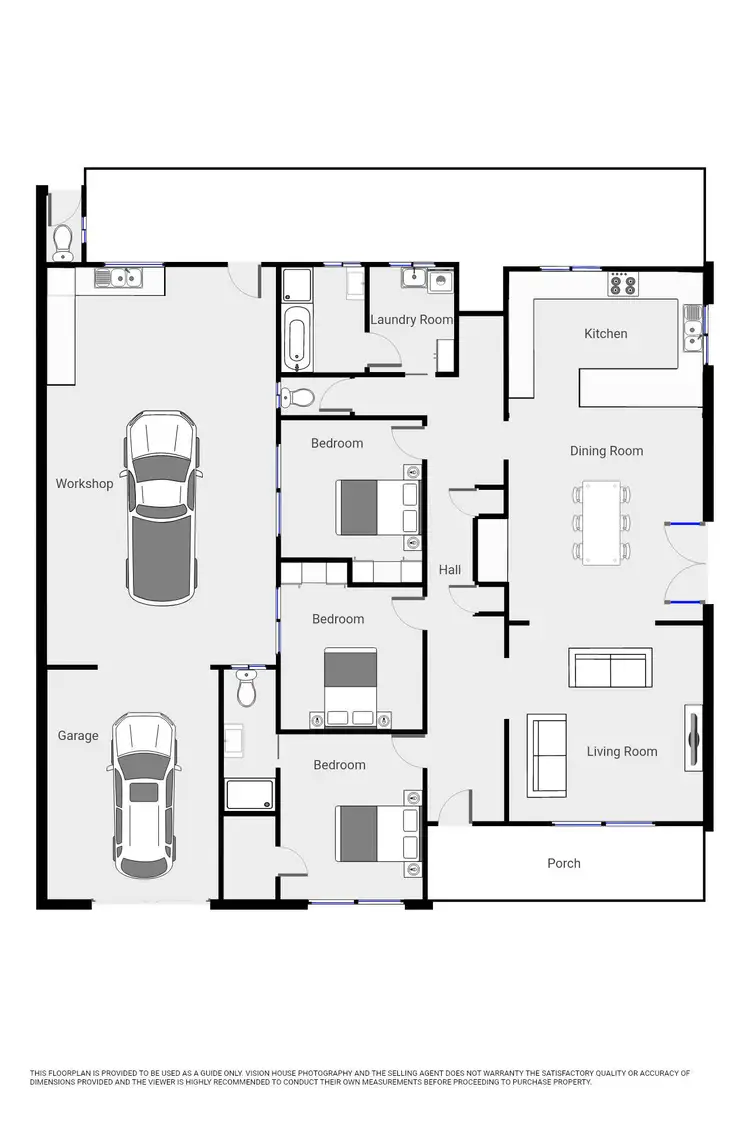 Floorplan of Homely house listing, 80 Indi Avenue, Red Cliffs VIC 3496