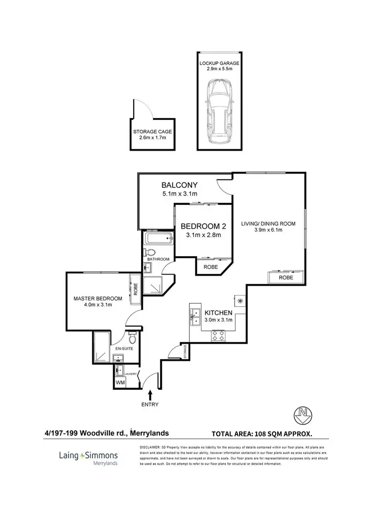 Floorplan of Homely apartment listing, 4/197-199 Woodville Road, Merrylands NSW 2160