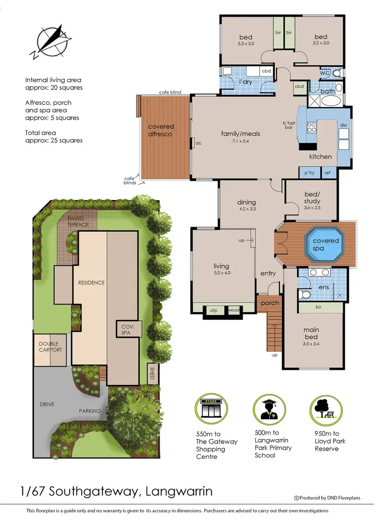 Floorplan of Homely house listing, 1/67 Southgateway, Langwarrin VIC 3910