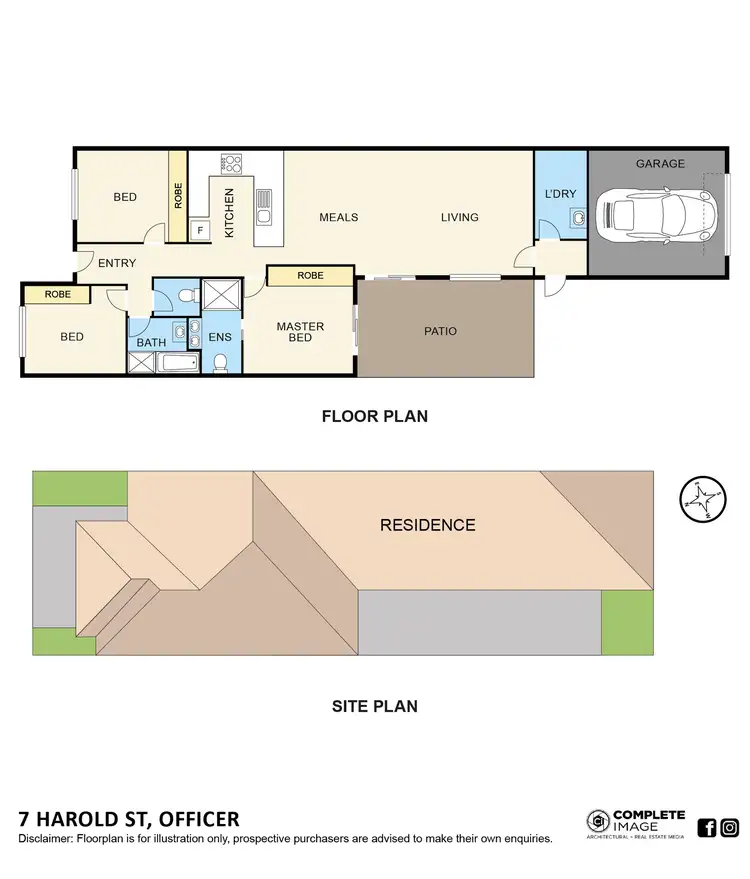 Floorplan of Homely unit listing, 7 Harold Street, Officer VIC 3809