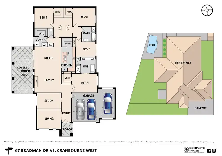 Floorplan of Homely house listing, 67 Bradman Drive, Cranbourne West VIC 3977
