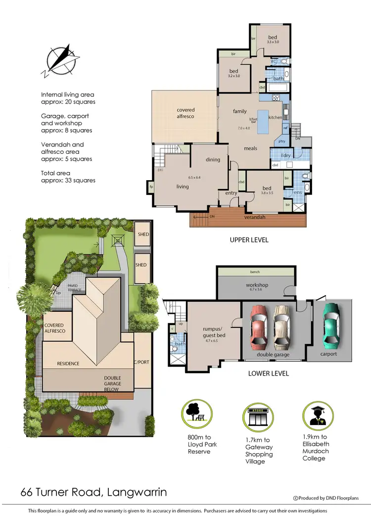 Floorplan of Homely house listing, 66 Turner Road, Langwarrin VIC 3910