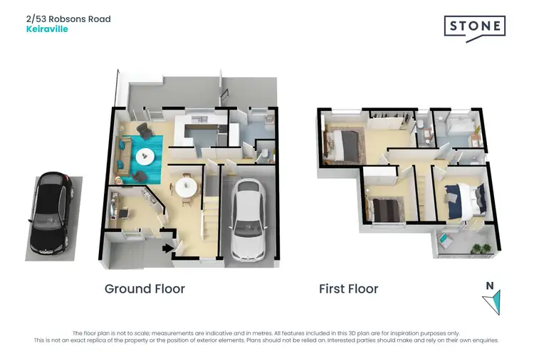 Floorplan of Homely townhouse listing, 2/53 Robsons Road, Keiraville NSW 2500