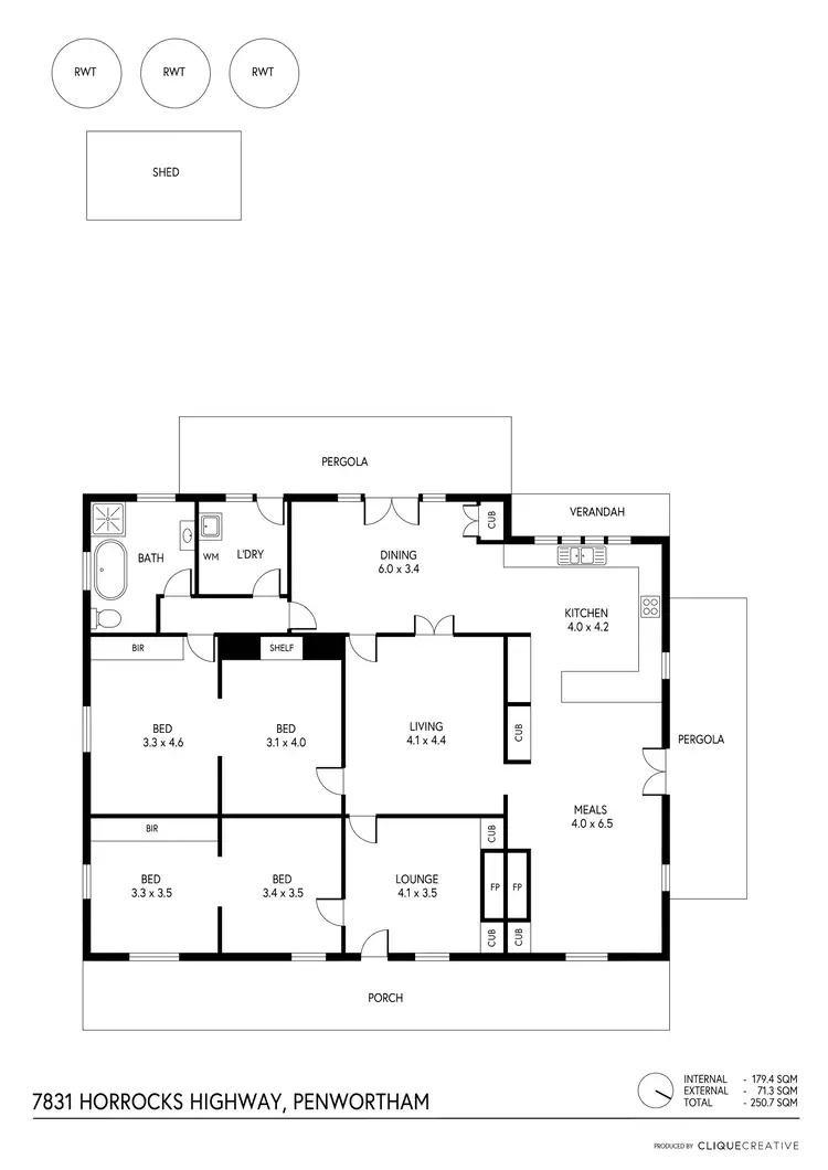 Floorplan of Homely house listing, 7831 Horrocks Highway, Penwortham SA 5453