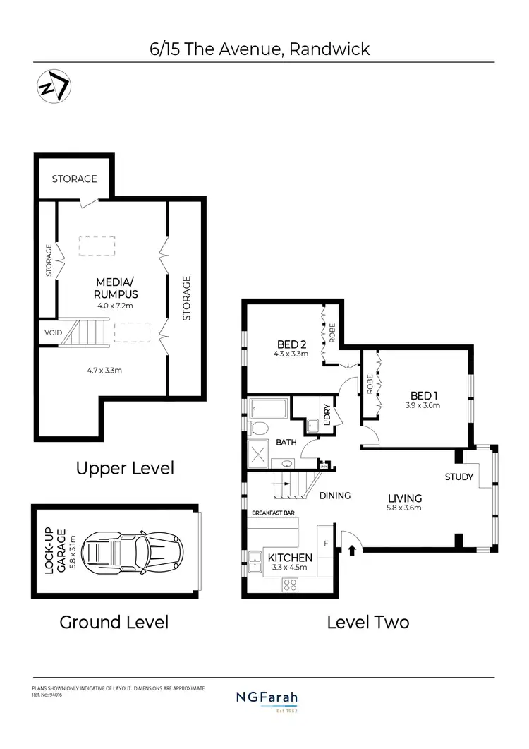 Floorplan of Homely apartment listing, 6/15 The Avenue, Randwick NSW 2031