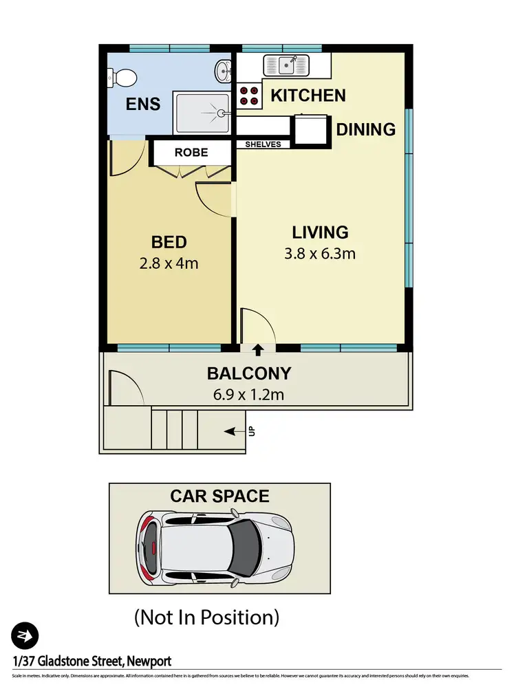 Floorplan of Homely apartment listing, 1/37 Gladstone Street, Newport NSW 2106