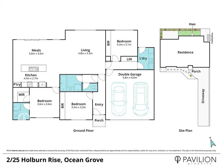 Floorplan of Homely house listing, 2/25 Holburn Rise, Ocean Grove VIC 3226
