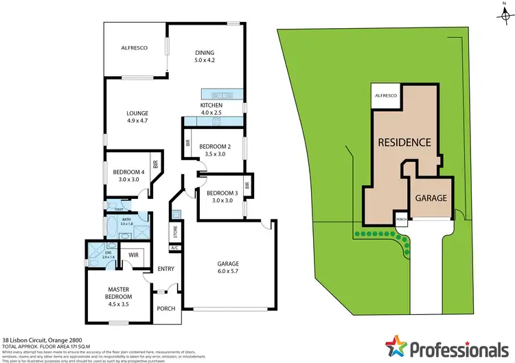 Floorplan of Homely house listing, 38 Lisbon Circuit, Orange NSW 2800