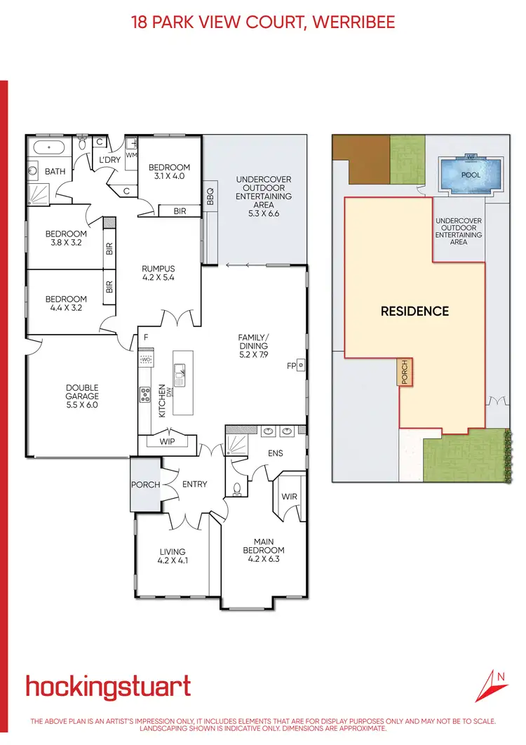 Floorplan of Homely house listing, 18 Park View Court, Werribee VIC 3030