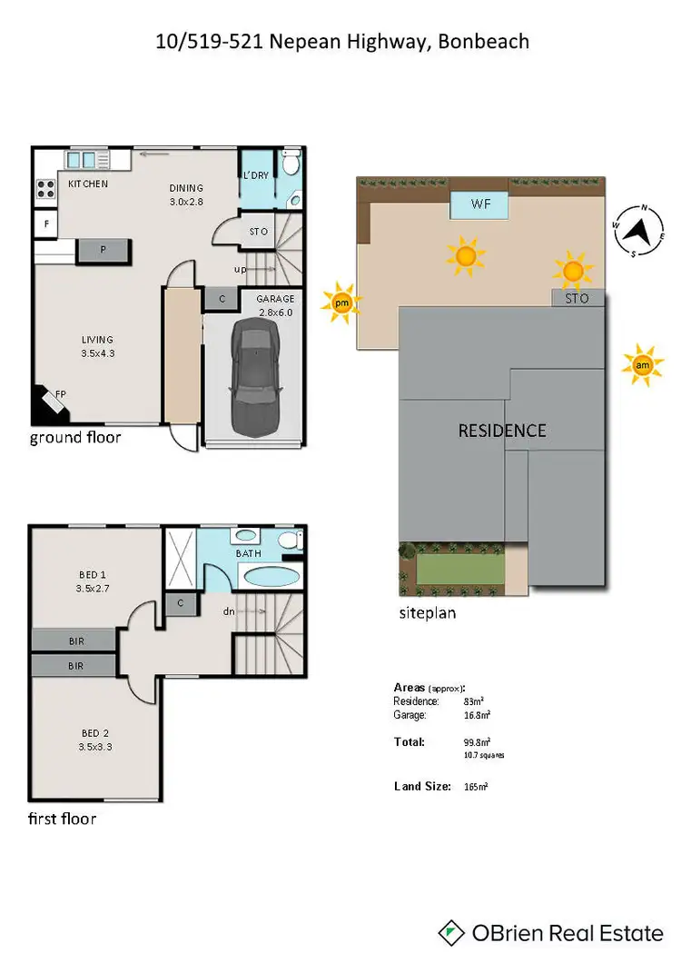 Floorplan of Homely townhouse listing, 10/519 Nepean Highway, Bonbeach VIC 3196