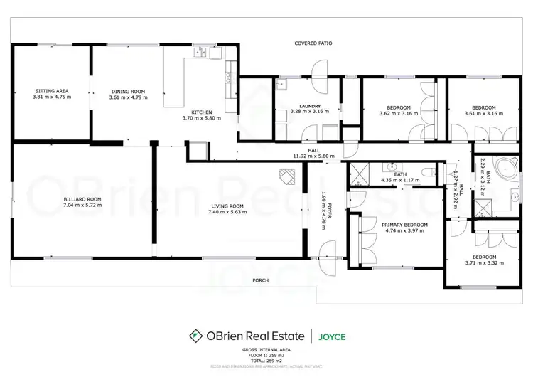 Floorplan of Homely house listing, 109 Wangaratta - Eldorado Road, Wangaratta VIC 3677