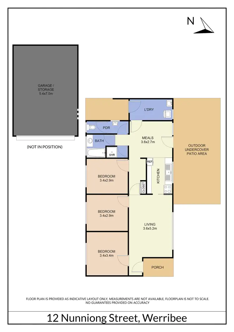 Floorplan of Homely house listing, 12 Nunniong Street, Werribee VIC 3030