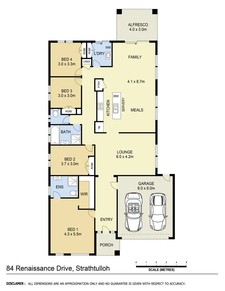 Floorplan of Homely house listing, 84 Renaissance Drive, Strathtulloh VIC 3338